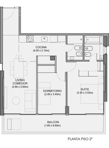 Imagen 2 de 9 de Olive Al 900 - Departamento De Dos Dormitorios En Venta - Rosario
