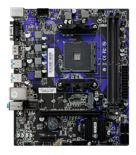 Placa Mãe Am4 Ddr4 Mancer A320m-da Micro Atx M.2 Hdmi Ryzen