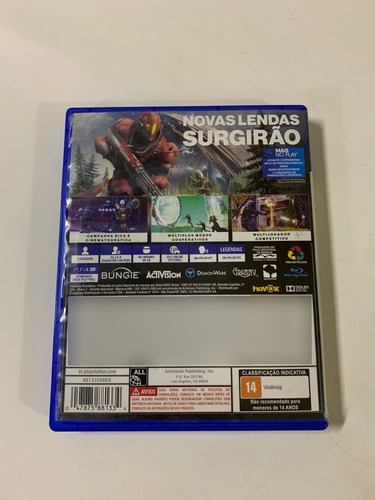 Jogo Ps4 Destiny 2 Original Mídia Física (Usado)