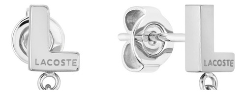 Aretes Lacoste Volte Para Mujer 2040017 Plateado