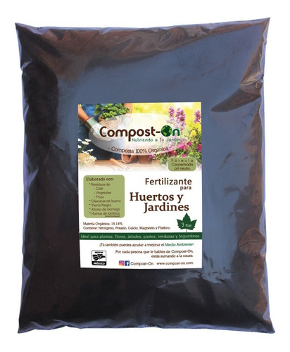 3 Kgs Composta Orgánica Compost-on