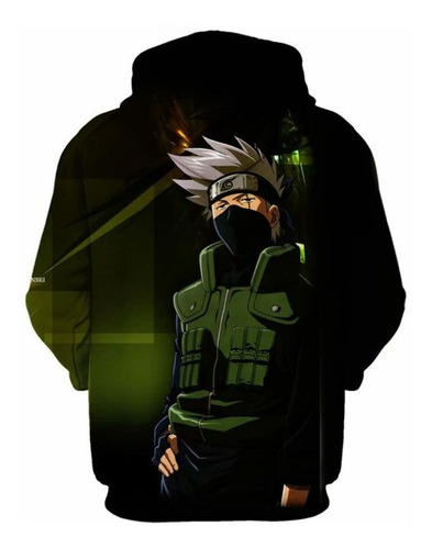 Sudadera Naruto Impreso Moda Casual Naruto Kakashi