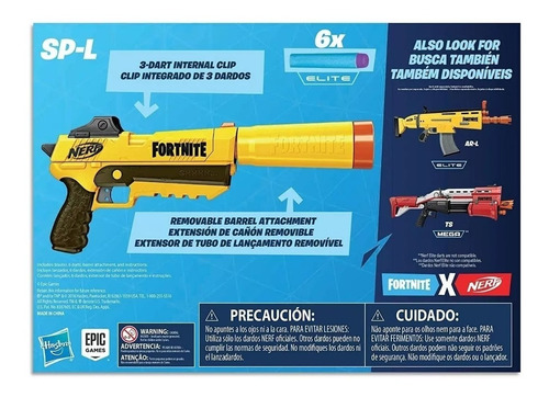Pistola Nerf Fortnite Hasbro E7063 Original Educando