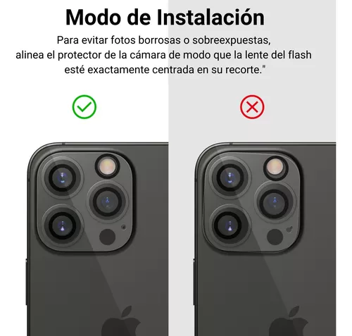 Vidrio Templado Protector Lente De Camara Para iPhone 13 /13 Mini Silver