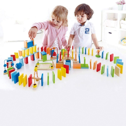 Hape Bebé Colores Dominó Dinámico Juguete Construcción Niños