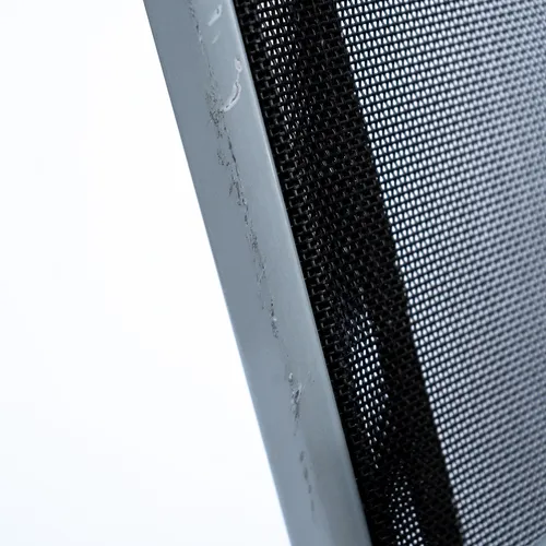 Silla Acero Y Tela Impermeable Exterior Stack Negra