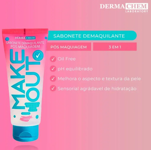 Sabonete Demaquilante Make Out Dermachem 100ml