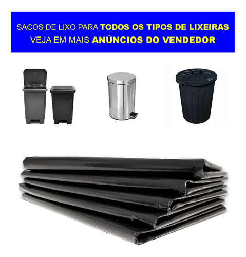 Saco Lixo Linha Reforçada 100 L 80 Unds Uso Latão Versátil