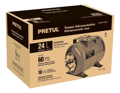 Tanque Para Bomba Hidroneumatica 24l Agua Presion 27039