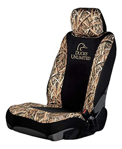 Funda De Asiento De Camuflaje Ilimitada Con Espalda Baja Y N