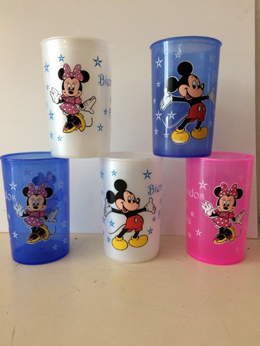 Vasos De Mickey Y Minnie Cotillones. 