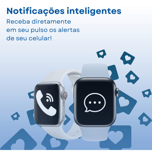 Smartwatch Mw I8 Pro Max Chamadas Esportes Ecg Bluetooth Caixa Branco
