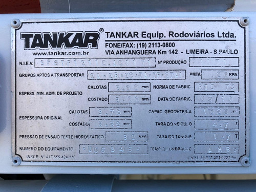 Ford Cargo - 1722e - 4x2 - 2011 - Tanque Combustivel 9.000 L