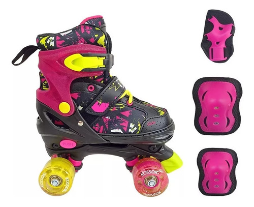 Patines Extensible Glide Abec 9 Ruedas Pu Unisex Kossok