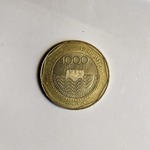 Moneda De Colombia Coleccionable 1000 Pesos Error Giro 180º