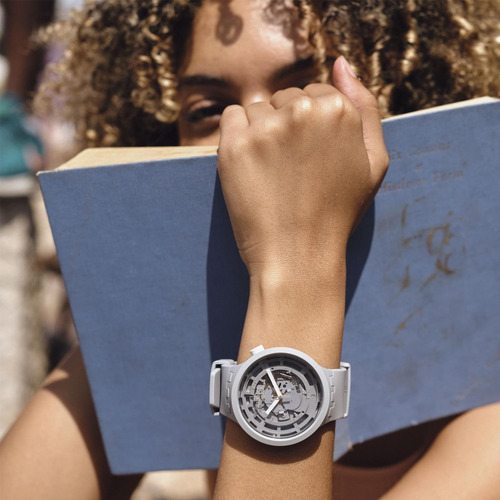 Reloj Swatch C-grey Sb03m100 Gris