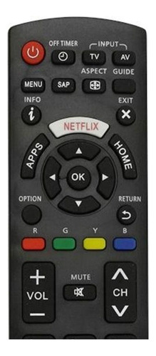 Control remoto de TV compatible con Panasonic Netflix TC-40cs600b