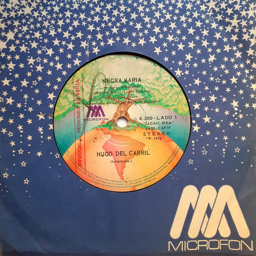 Vinilo Simple - Hugo Del Carril (negra Maria) (Usado)