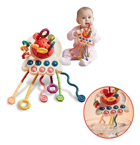 Juguete Sensorial Montessori Con Cordón Montessori 4 En 1