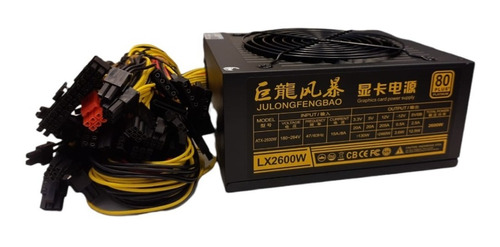 Fuente De Alimentacion Para Mineria 2600w 16 Conectores 6+2