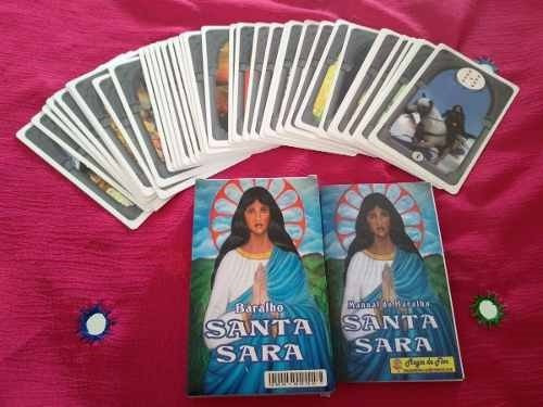2 Baralhos Cartas Cigana Santa Sara 36 Cartas + Folheto