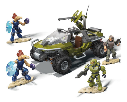 Figuras Para Armar Mega Construx Halo Warthog Rally - J Fgr