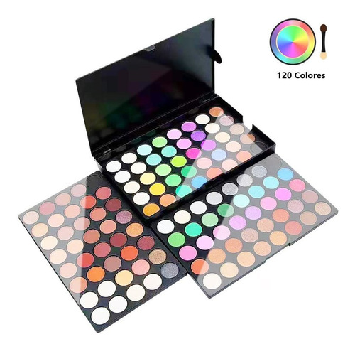 Sombras Para Ojos, Paleta De Sombra De Ojos 120 Colores