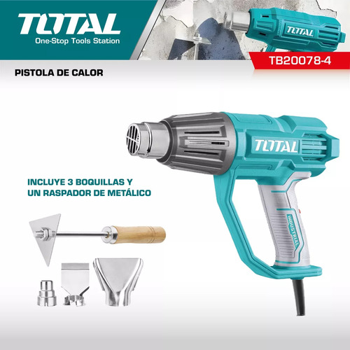 Pistola De Calor 2000w Total 3 Temperaturas 50/450/550°c