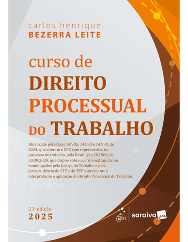 Curso De Direito Processual Do Trabalho - Carlos Henrique Bezerra Leite