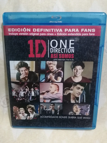 Blu Ray: 1d One Direction - Asi Somos - Edicion Definitiva