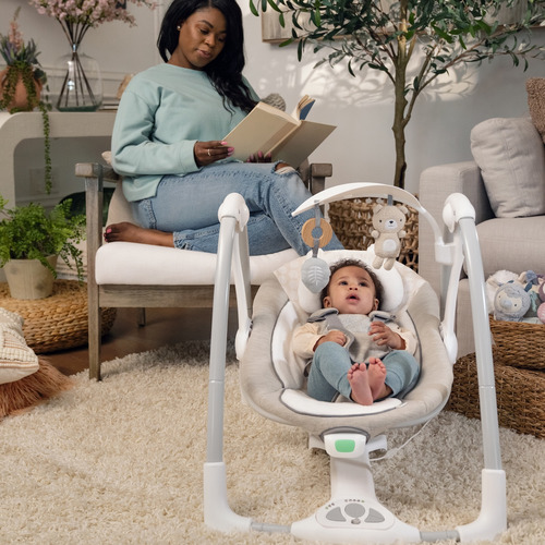 Columpio 2 En 1 Convertme Swing-2-seat Wynn Ingenuity 16697 0250-beige 2 Seat Portable Swing