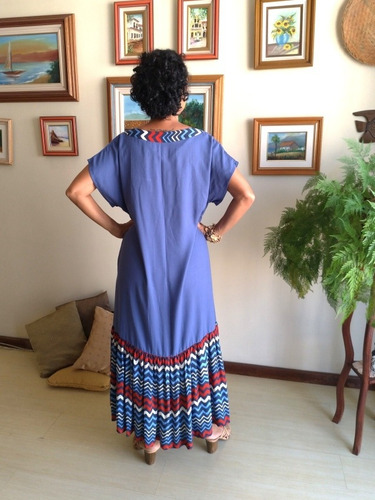 Vestido Feminino Tecido Longo Janeci