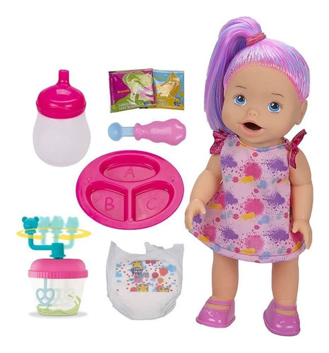 Muneca Divertoys Con Comiditas Mixer  Y Accesorios Tts Tutti