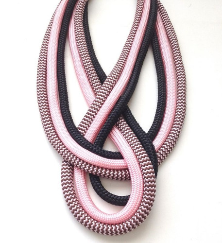 Colar De Corda Mila Rose Preto