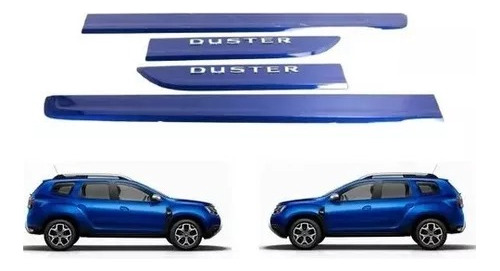 Jogo Frisos Azul Laterais Duster 2012 Em Diante 7711733444