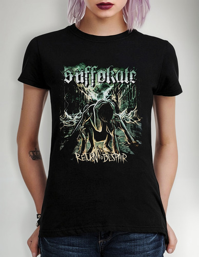 Polera Mujer Suffokate Return To Despair N Rock Abominatron