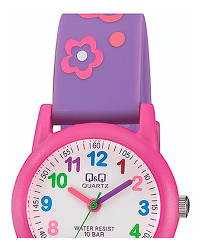 Relógio Q&q By Japan Infantil Analógico Rosa Original + Nf