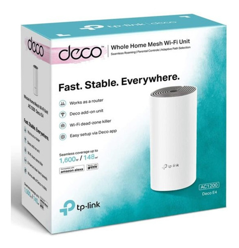 Extender Sistema Wifi Mesh Pa Casa Ac1200 Deco E4 1 Tp Link
