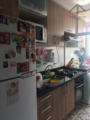 Imagem 1 de 6 de Apartamento Com 2 Dormitórios À Venda, 46 M² Por R$ 220.000,00 - Vila Rio De Janeiro - Guarulhos/sp - Ap0215