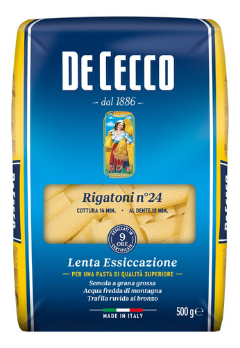 Fideos De Cecco Rigatoni N° 24 500 Gr. Italia