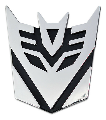 Insignia Emblema En 3d Con Relieve De Autobot Decepticon Cromado