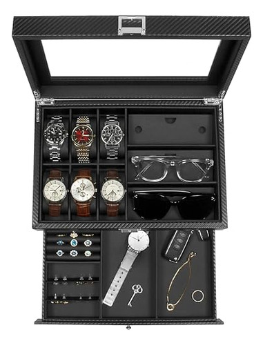 Guka Watch Box, 6 Estuche De Reloj De Tragamonedas, 3 Organi