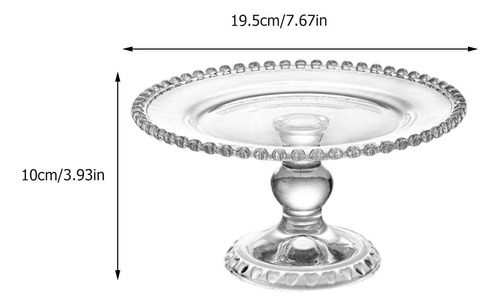 Taza De Postre Con Bandeja De Cristal Para Aperitivos