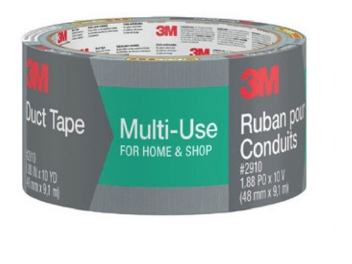 Cinta Ducto Duct Tape Multi Uso 3m Gris 48mmx9mts X Unidad
