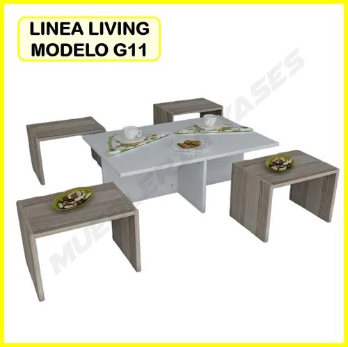 comprar Mesa Centro Moderna Juego Mueble Sala Sofa Recibo G11