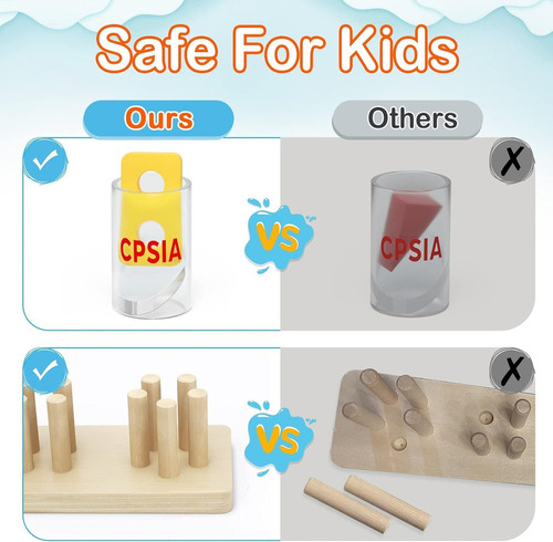 . Material Didáctico Preescolar, Juguetes Montessori De 1,2