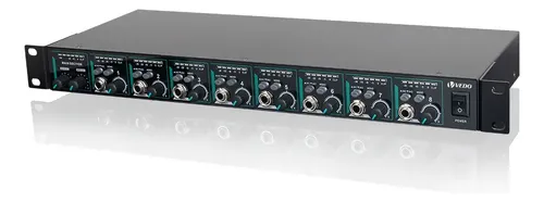 Pré-amplificador Profissional Vedo Vd8000 Fone Ouvido 8canai