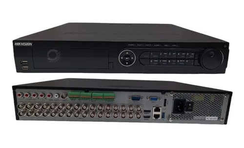 Dvr Hikvision 32 Canales Analogos 8mpx 4k + 16ip