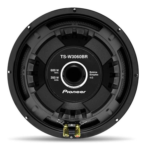 Imagem 3 de 6 de Alto Falante Subwoofer 12 Pol 350w Pioneer Ts-w3060br 4 Ohms