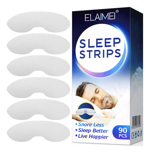 Sleep Strips, Cinta Bucal Para Dejar De Roncar, Sin Pegatina